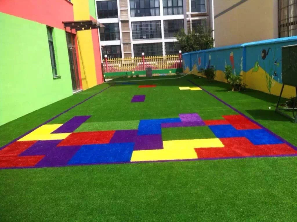 幼兒園人造草坪鋪設案例
